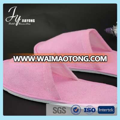 Popular fancy simple women red bedroom slippers fro hotel use