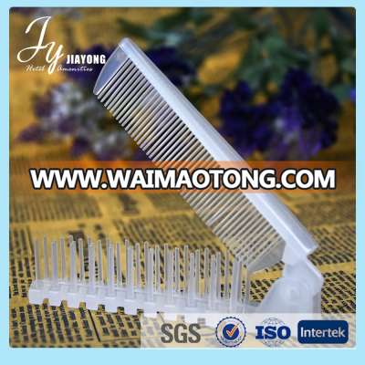 Various types of travel hair comb plastic hotel folding pocket comb